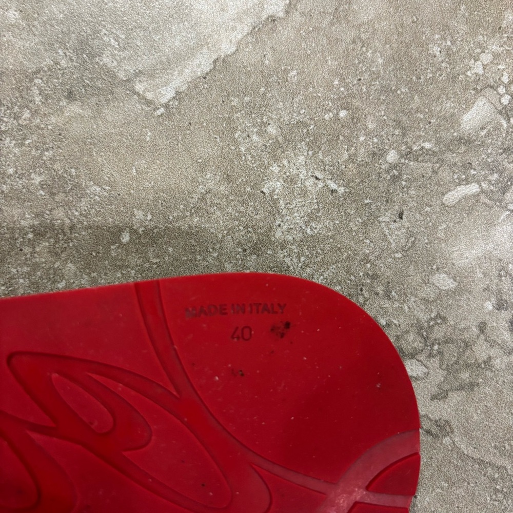 Christian Louboutin Loubi Flip Woman Flip-flops - RubberBlack Sz IT40 (Sz 10 US) - Picture 9 of 10